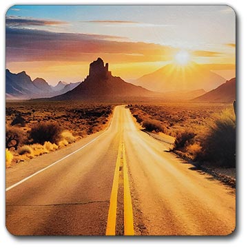 Sunset Road printed on Azdel composite