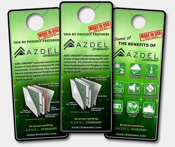 Azdel Hang Tag Front & Back images