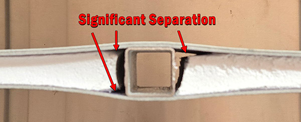 Competitor sample after Environmental Aging Test