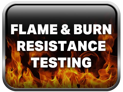 Flame & Burn Resistance Testing Button